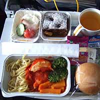 I have given up all hope of eating well on aeroplanes